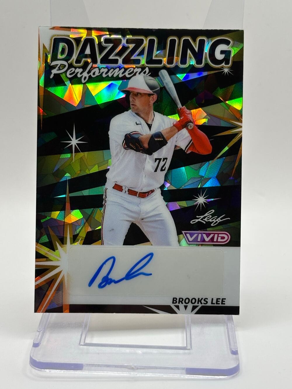 2024 Leaf Vivid Brooks Lee Dazzling Performers Black Crystal Auto 4/5 SP Twins